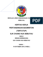 Kertas Kerja Pertandingan Badminton