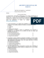 EXAMEN ARP GESTION DE DOCUMENTOS Y ARCHIVOS 5ta SESION