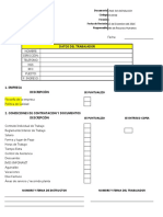 Checklist de Inducción