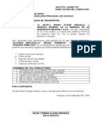 Solicito Carnet de Habilitacion