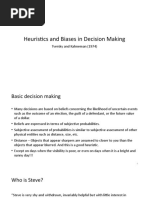 Heuristics and Biases in Decision Making