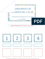 Material TEACCH Asociacion Numero-Grafia-Cantidad 1 Al 20 PDF