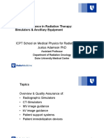 Quality Assurance in Radiation Therapy: Simulators & Ancillary Equipment