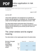 Johari Window Application in Risk Management - Riskope