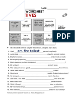 Superlatives: Grammar Worksheet