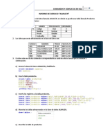 Ejercicio Almacen SQL