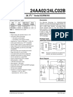 24AA02/24LC02B: 2KI C Serial EEPROM