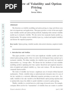 A Review of Volatility and Option Pricing: by Sovan Mitra