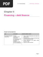 Financing - Debt Finance: Chapter Learning Objectives