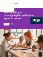 Assessing Writing For Cambridge English Qualifications: A Guide For Teachers