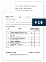 Case Study Format