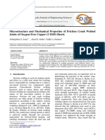 Microstructure and Mechanical Properties of Friction Crush Welded Joints of Oxygen-Free Copper (C1020) Sheets