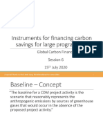 Instruments For Financing Carbon Savings For Large Programmes