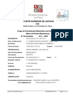 ICA Corte Superior de Justicia: Cargo de Presentación Electrónica de Documento (Mesa de Partes Electrónica) 3111