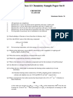 CBSE Sample Paper Class 12 Chemistry Set 8