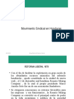 Resena Historica Del Movimiento Sindical en Honduras