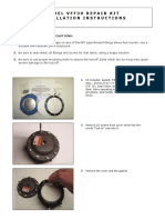 Model Vff30 Repair Kit Installation Instructions: Suitable Fuel-Resistant Joint Compound