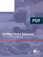 Certified Pastry Culinarian: Candidate Handbook