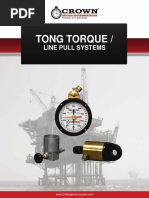 Tong Torque /: Line Pull Systems