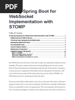 Spring WebSocket With STOMP