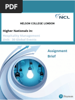 Assignment Brief: Higher Nationals in