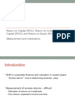 Return On Capital (ROC), Return On Invested Capital (ROIC) and Return On Equity (ROE)