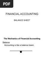 Financial Accounting: Balance Sheet