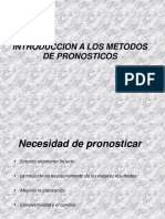 Introduccion A Los Metodos de Pronosticos