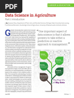 Data Science in Agriculture Part I: Introduction