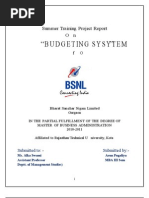 "BSNL" Budgeting System