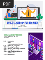 Goole Classroom For Beginner: Muizz Salleh