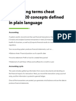 Accounting Terms Cheat Sheet PDF