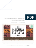 La Filosofía Hakuna Matata (Mi Secreto para Ser Feliz) - Pasaporte Solidario