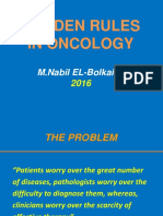 Golden Rules in Oncology