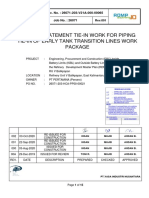 Method Statement Tie-In Work For Piping Tie-In of Early Tank Transition Lines Work Package