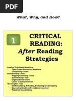 Critical Reading: After Reading Strategies: What, Why, and How?