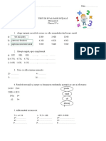 Test Initial Matematica 4