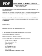 12-29-2013 - TRANSFORMADOS POR EL PODER DE DIOS - Notas Del Sermon