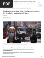 Turkey Earthquake - Search Efforts Conti..