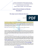 ENCONTRO 6 - Por Que A Pesquisa de Desenvolvimento Na Educação Matemática