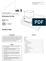 Directions For Use: Ceramosonic Condenser Ultrasonic Condensing Unit For Porcelain Build-Up