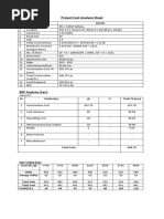 Cost Analysis Sheet - Option 1.