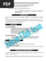 Question #:: A) - How Does A Commercial Bank Create Credit?