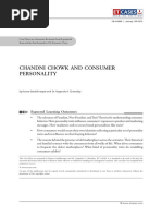 Chandni Chowk and Consumer Personality - CASE FLYER PDF