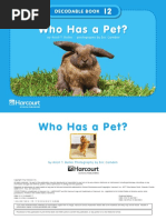 Who Has A Pet?: Decodable Book