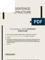 Sentence Structure