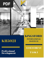 KII5021 Professional Development Assessment Task 1