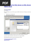 ODBC Driver For SQL Server Vs SQL Server Native Client