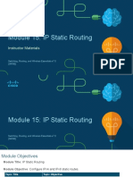 Module 15: IP Static Routing: Instructor Materials