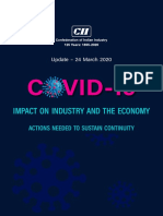 COVID-19 - Impact On Industry and The Economy 24 March 2020